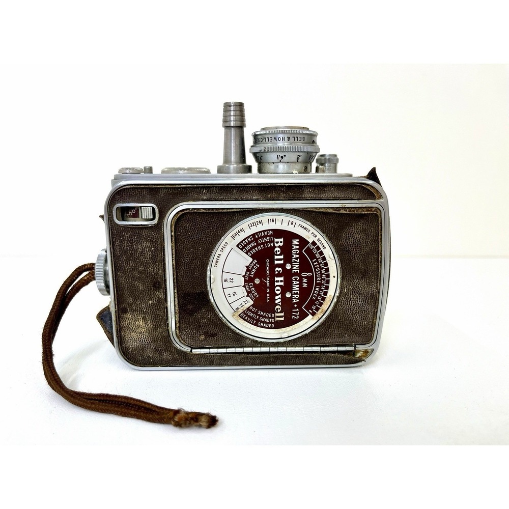 Vintage Bell & Howell 8mm Magazine Film Camera Model 172 – Retro Mid-Century